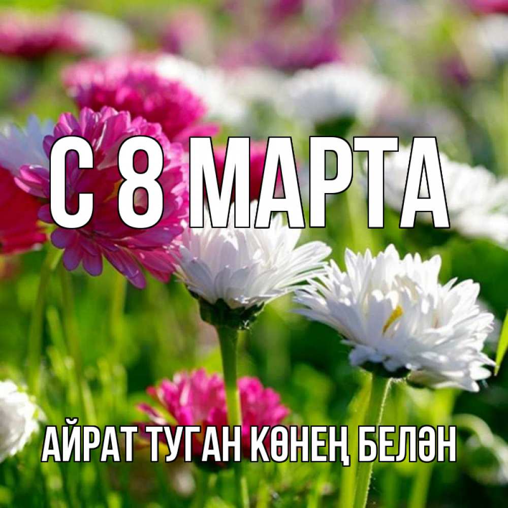 Картинка С 8 МАРТА, Айрат туган көнең белән