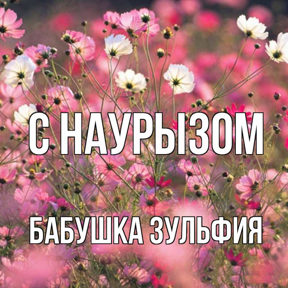 Открытка на каждый день с именем, Бабушка-Зульфия С наурызом красиво 1 Прикольная открытка с пожеланием онлайн скачать бесплатно 