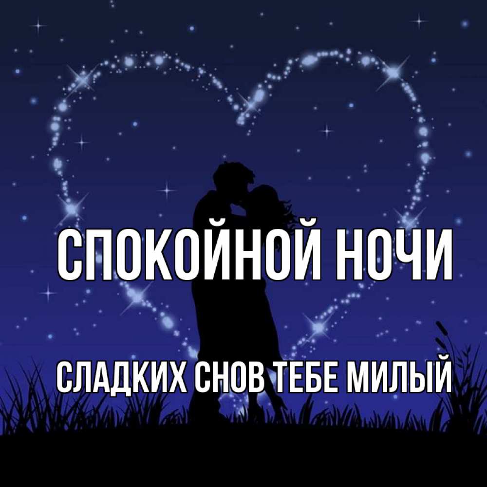 Картинка Спокойной ночи,  сладких снов тебе милый