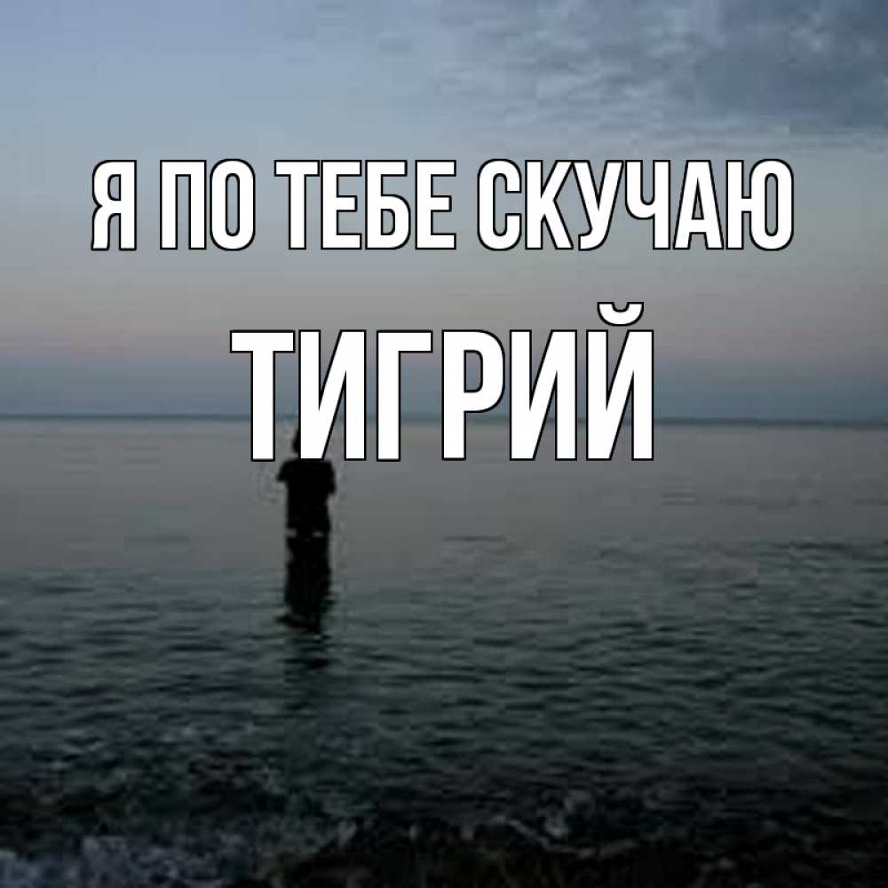 Открытка на каждый день с именем, Тигрий Я по тебе скучаю скука Прикольная открытка с пожеланием онлайн скачать бесплатно 