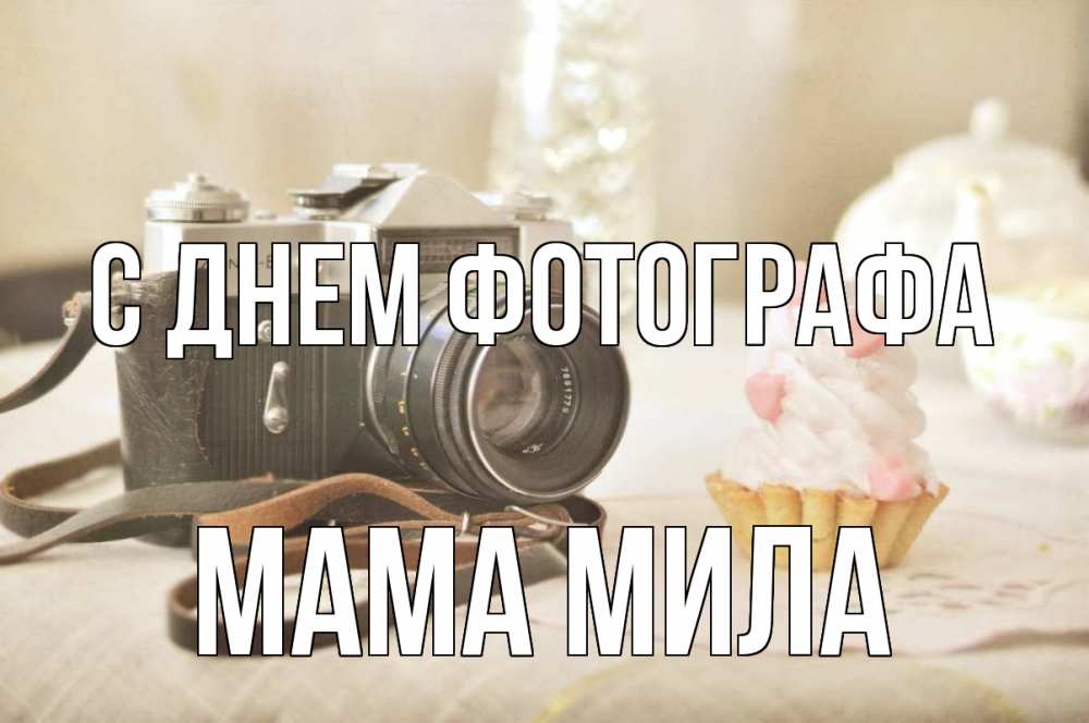 Открытка на каждый день с именем, Мама-Мила С днем фотографа с днем фотографа Прикольная открытка с пожеланием онлайн скачать бесплатно 
