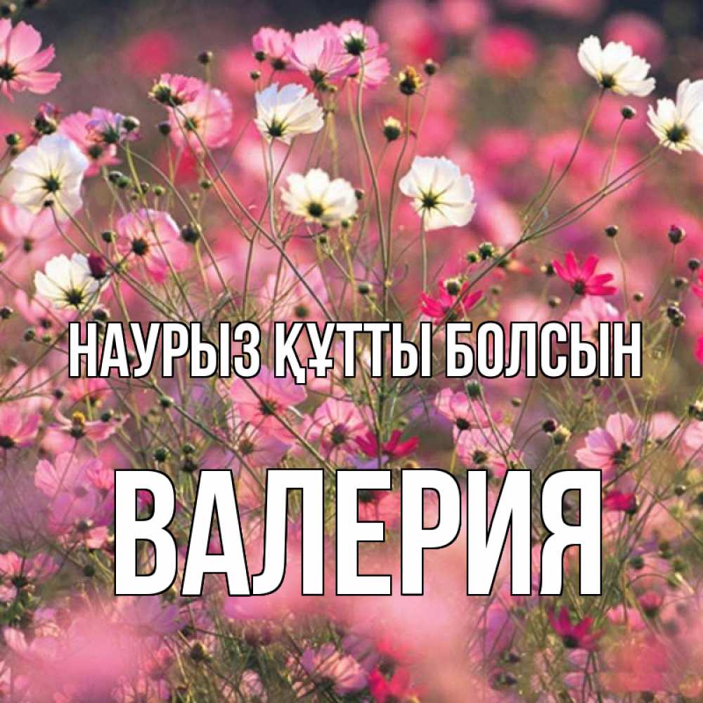 Открытка на каждый день с именем, Валерия Наурыз құтты болсын красиво 1 Прикольная открытка с пожеланием онлайн скачать бесплатно 