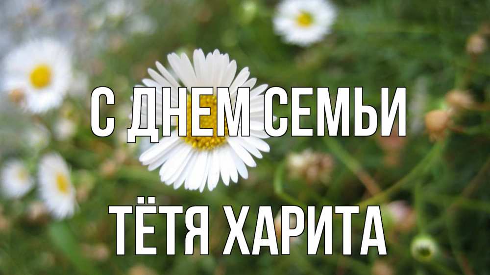 Открытка на каждый день с именем, Тётя-Харита С днем семьи с днем семьи Прикольная открытка с пожеланием онлайн скачать бесплатно 
