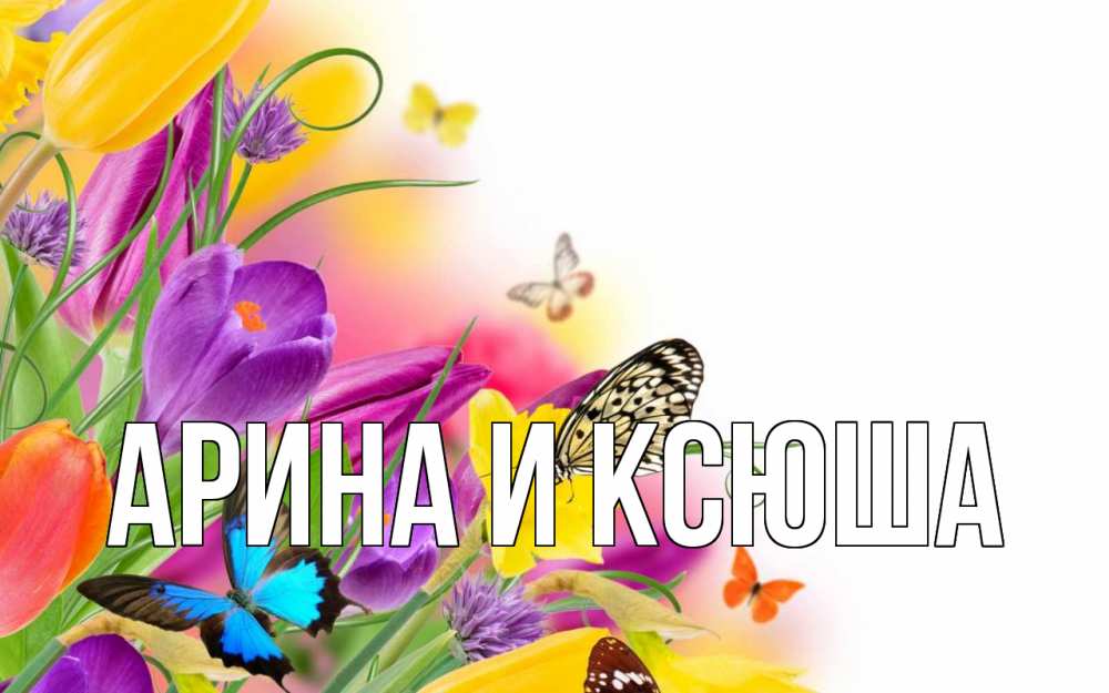 Картинка  с именем , Арина и Ксюша