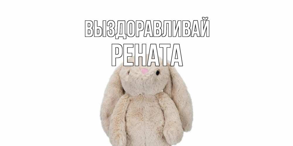 Открытка на каждый день с именем, Рената Выздоравливай не болей Прикольная открытка с пожеланием онлайн скачать бесплатно 