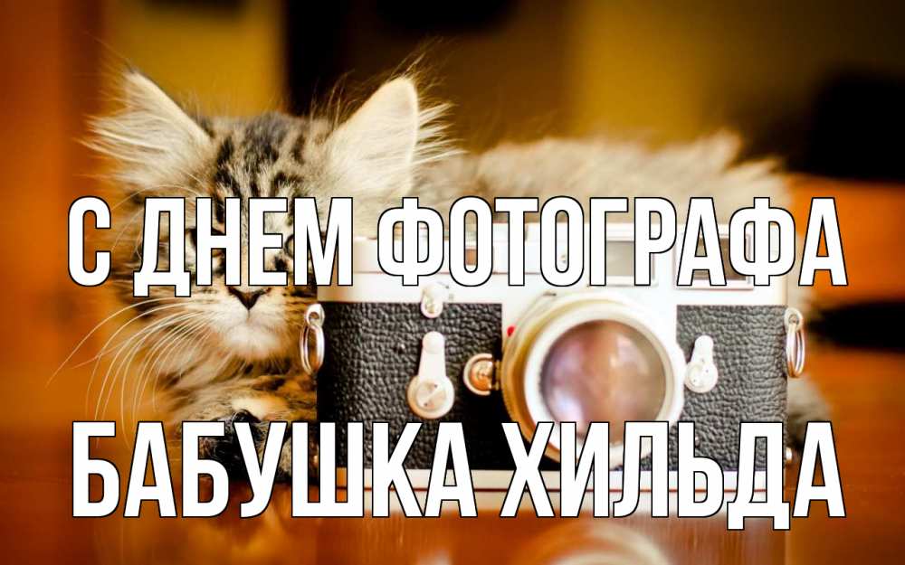Открытка на каждый день с именем, Бабушка-Хильда С днем фотографа с днем фотографа Прикольная открытка с пожеланием онлайн скачать бесплатно 