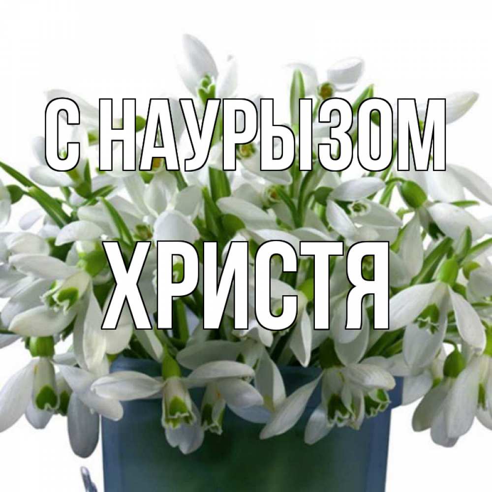 Открытка на каждый день с именем, Христя С наурызом цветы к наурызу новый год в Казахстане Прикольная открытка с пожеланием онлайн скачать бесплатно 