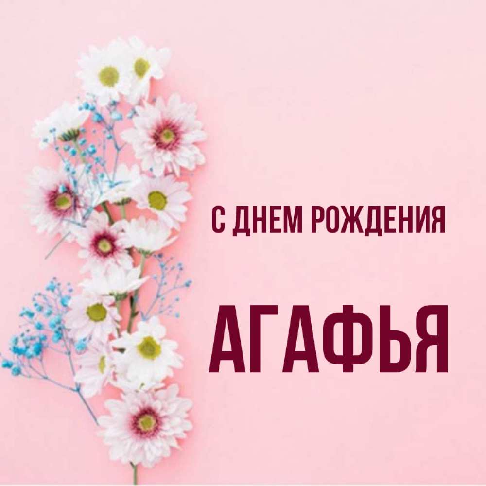 С днем рождения агафья картинки