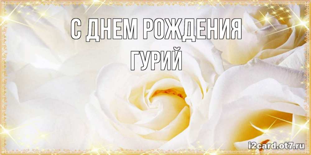 Открытка на каждый день с именем, Гурий С днем рождения красивые розы и капли росы на этих чудесных цветах Прикольная открытка с пожеланием онлайн скачать бесплатно 