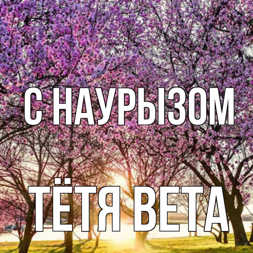Открытка на каждый день с именем, Тётя-Вета С наурызом праздник весны наурыз Прикольная открытка с пожеланием онлайн скачать бесплатно 