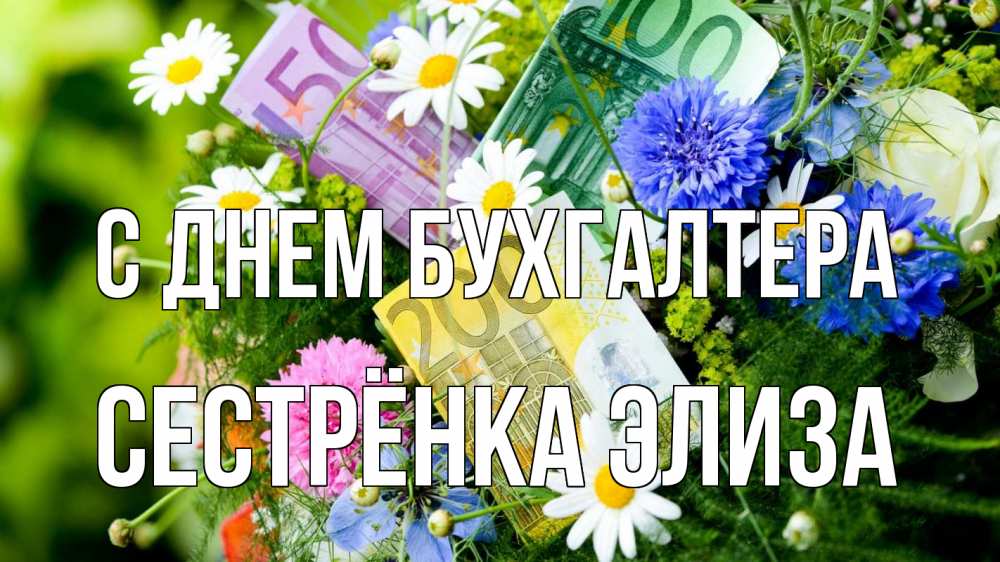 Открытка на каждый день с именем, Сестрёнка-Элиза С днем бухгалтера с днем бухгалтера Прикольная открытка с пожеланием онлайн скачать бесплатно 