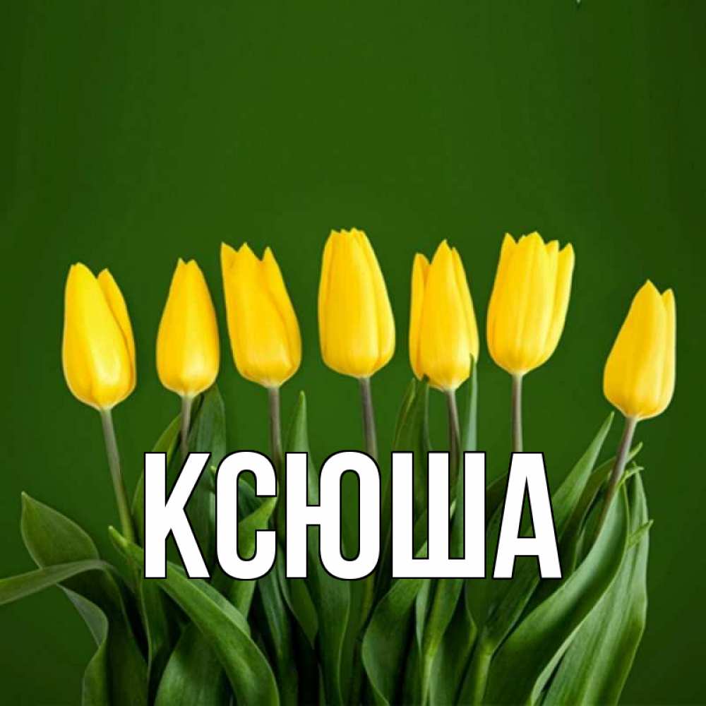 Открытка на каждый день с именем, Ксюша Главная желтого цвета 3 Прикольная открытка с пожеланием онлайн скачать бесплатно 