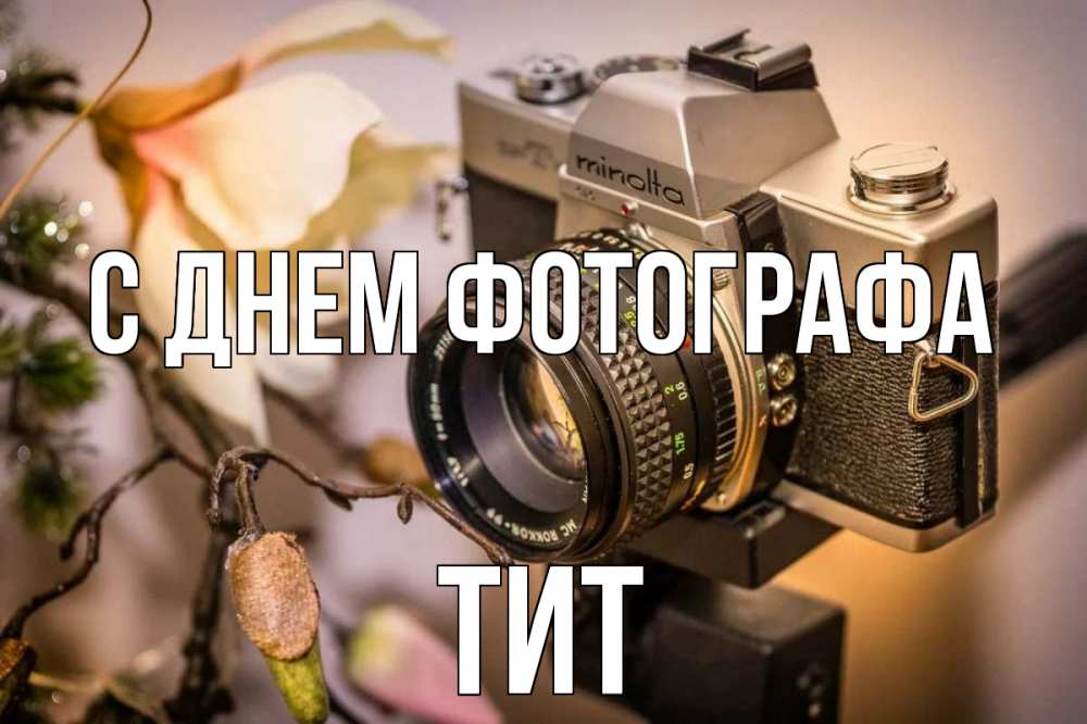 Открытка на каждый день с именем, Тит С днем фотографа с днем фотографа 1 Прикольная открытка с пожеланием онлайн скачать бесплатно 