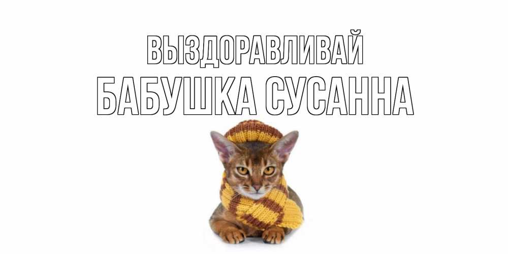 Открытка на каждый день с именем, Бабушка-Сусанна Выздоравливай родные не болейте Прикольная открытка с пожеланием онлайн скачать бесплатно 