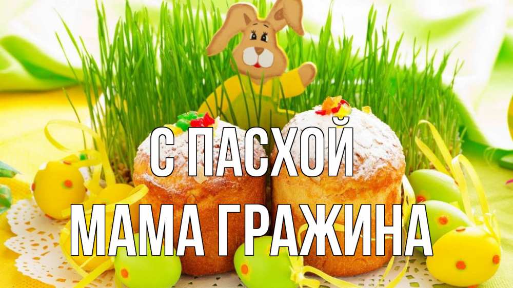 Открытка на каждый день с именем, Мама-Гражина С пасхой пасха Прикольная открытка с пожеланием онлайн скачать бесплатно 