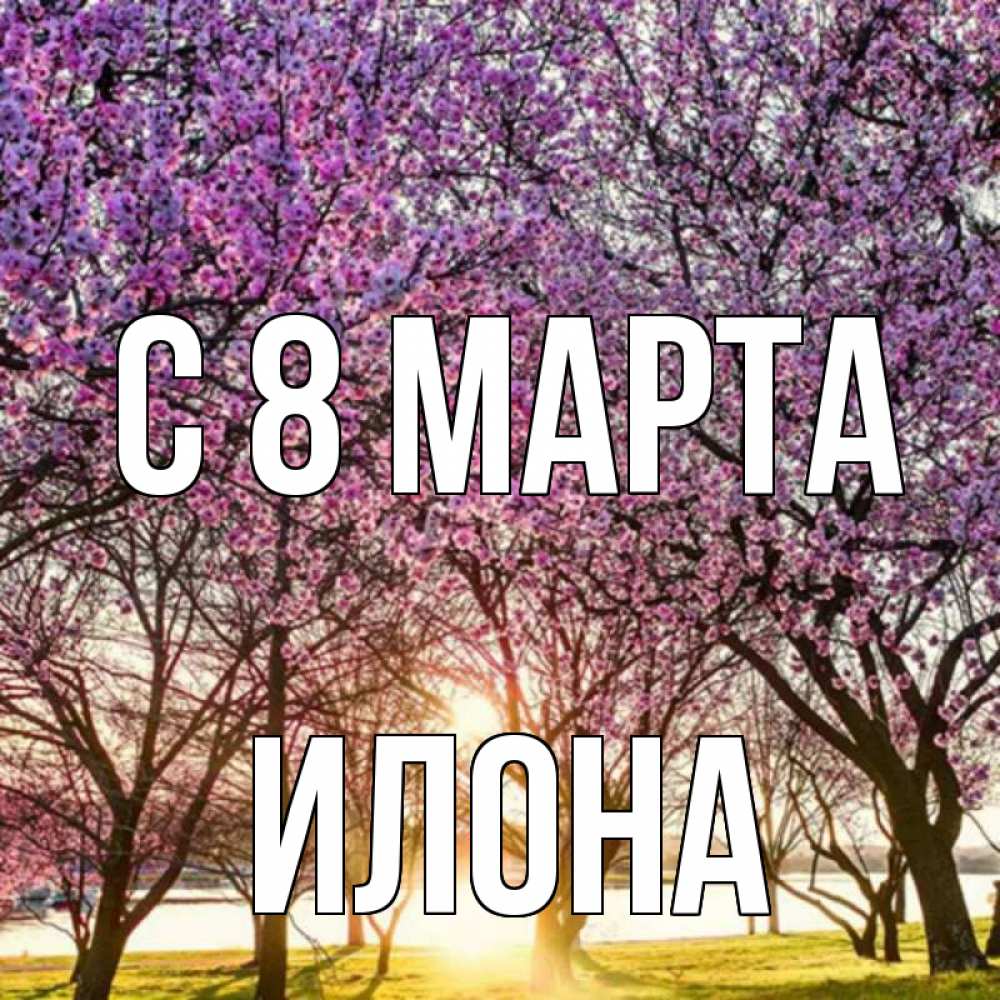 Открытка на каждый день с именем, Илона С 8 марта международный женский день Прикольная открытка с пожеланием онлайн скачать бесплатно 