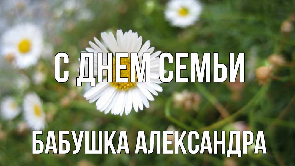 Открытка на каждый день с именем, Бабушка-Александра С днем семьи с днем семьи Прикольная открытка с пожеланием онлайн скачать бесплатно 