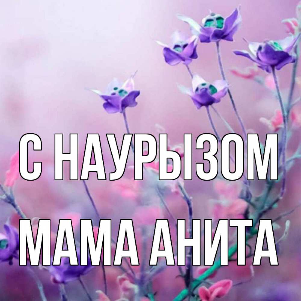 Открытка на каждый день с именем, Мама-Анита С наурызом международный женский день 2 Прикольная открытка с пожеланием онлайн скачать бесплатно 
