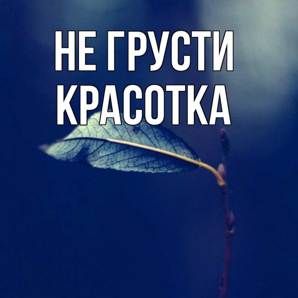 Картинка Не грусти, красотка