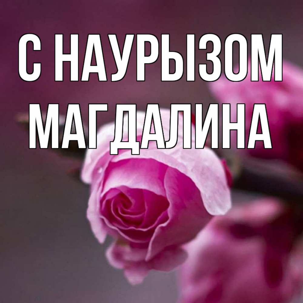 Открытка на каждый день с именем, Магдалина С наурызом весна Прикольная открытка с пожеланием онлайн скачать бесплатно 
