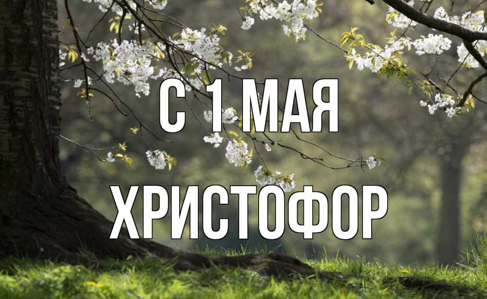 Открытка на каждый день с именем, Христофор С 1 мая С 1 мая Прикольная открытка с пожеланием онлайн скачать бесплатно 