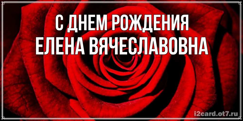 Картинка С днем рождения, Елена Вячеславовна