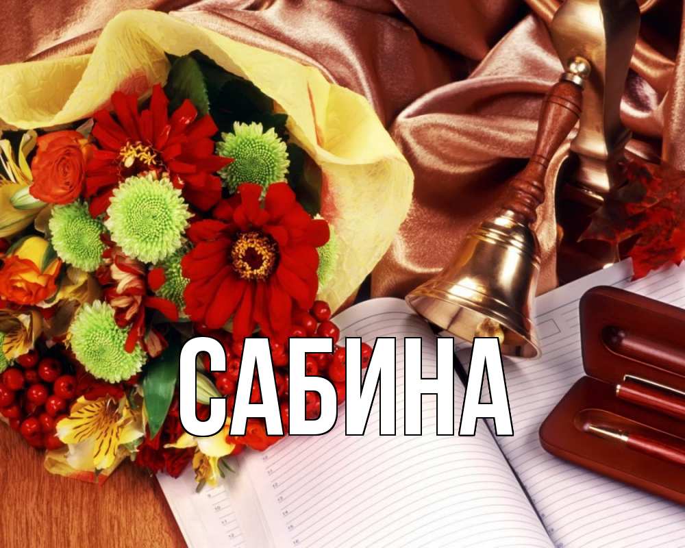 Открытка на каждый день с именем, Сабина Главная с днем учителя Прикольная открытка с пожеланием онлайн скачать бесплатно 