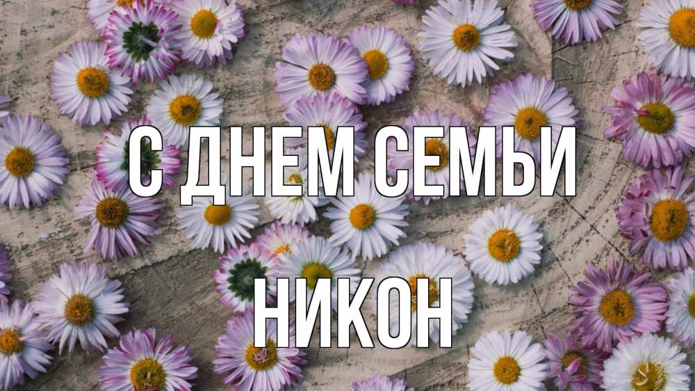 Открытка на каждый день с именем, Никон С днем семьи с днем семьи Прикольная открытка с пожеланием онлайн скачать бесплатно 