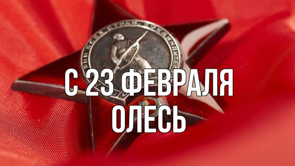 Открытка на каждый день с именем, Олесь С 23 февраля 23 февраля Прикольная открытка с пожеланием онлайн скачать бесплатно 