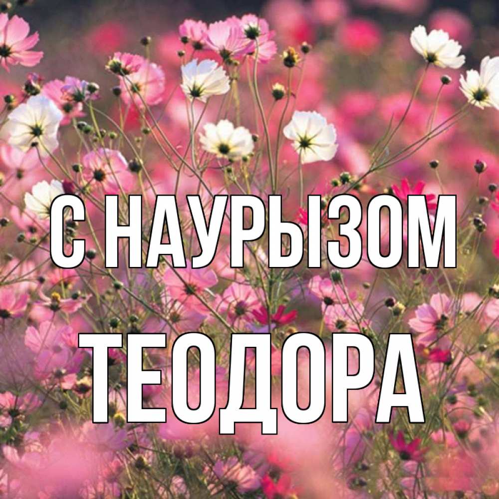Открытка на каждый день с именем, Теодора С наурызом красиво 1 Прикольная открытка с пожеланием онлайн скачать бесплатно 