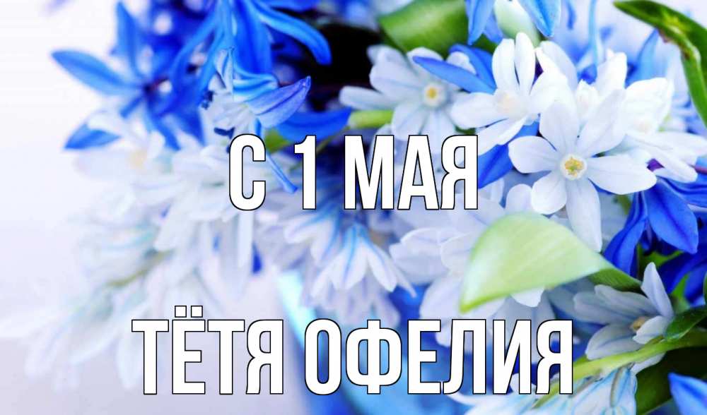 Открытка на каждый день с именем, Тётя-Офелия С 1 мая С 1 мая Прикольная открытка с пожеланием онлайн скачать бесплатно 