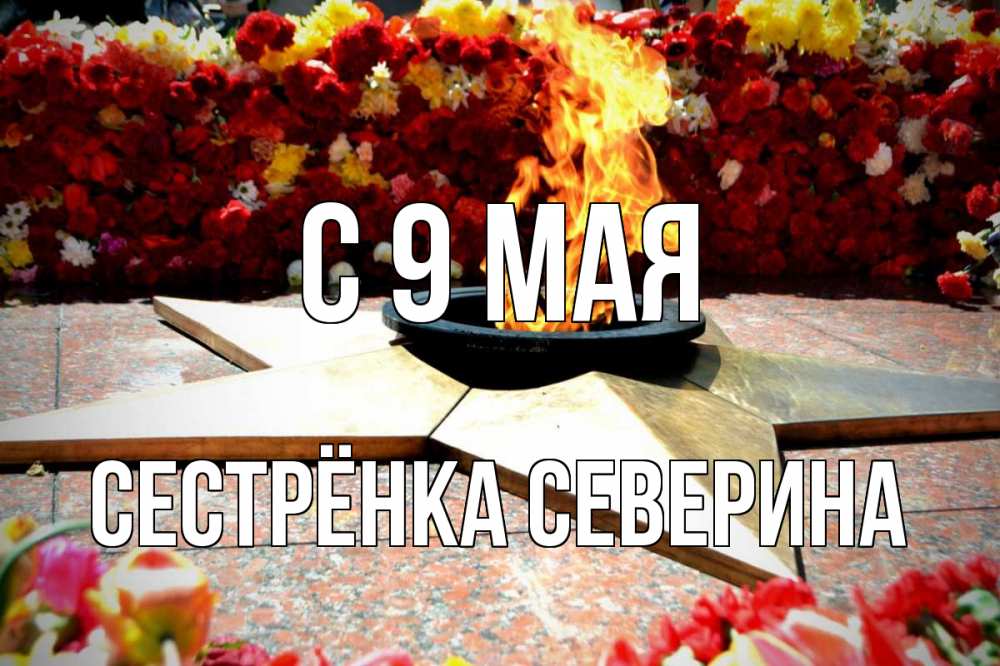 Открытка на каждый день с именем, Сестрёнка-Северина С 9 мая 9 мая Прикольная открытка с пожеланием онлайн скачать бесплатно 