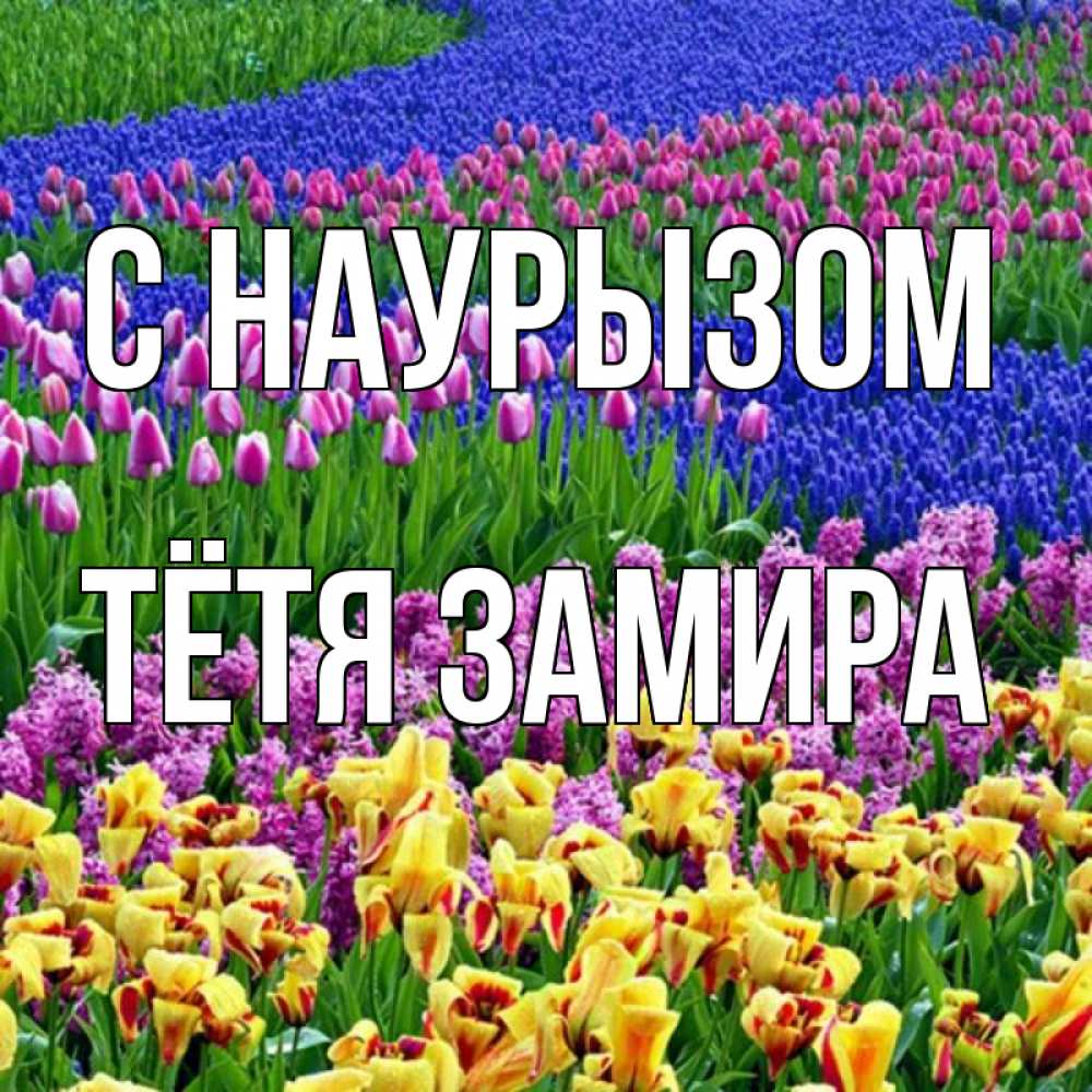 Открытка на каждый день с именем, Тётя-Замира С наурызом цветы Прикольная открытка с пожеланием онлайн скачать бесплатно 