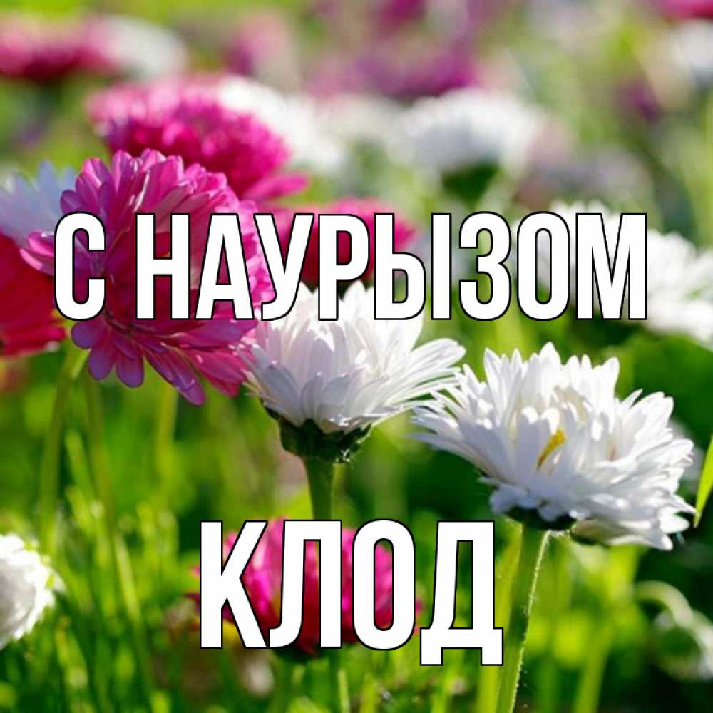 Открытка на каждый день с именем, Клод С наурызом праздник весны наурыз красота Прикольная открытка с пожеланием онлайн скачать бесплатно 