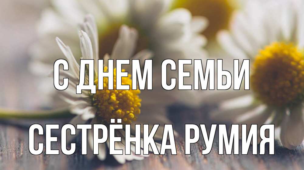 Открытка на каждый день с именем, Сестрёнка-Румия С днем семьи с днем семьи Прикольная открытка с пожеланием онлайн скачать бесплатно 