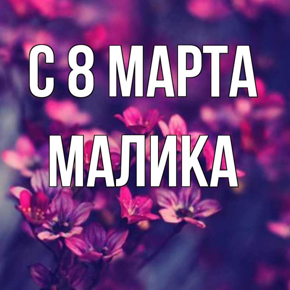 Картинка С 8 МАРТА, Малика