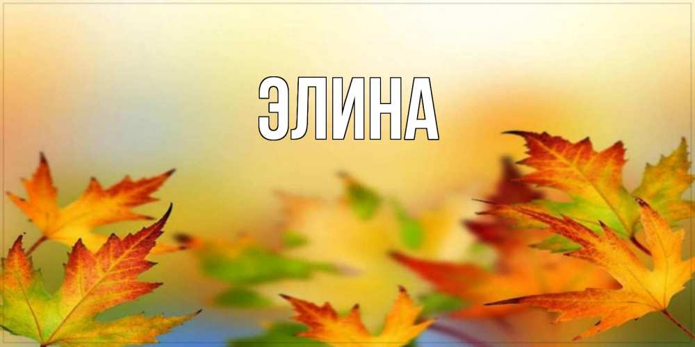 Открытка на каждый день с именем, Элина Главная открытка с пожеланием хорошего осеннего дня Прикольная открытка с пожеланием онлайн скачать бесплатно 