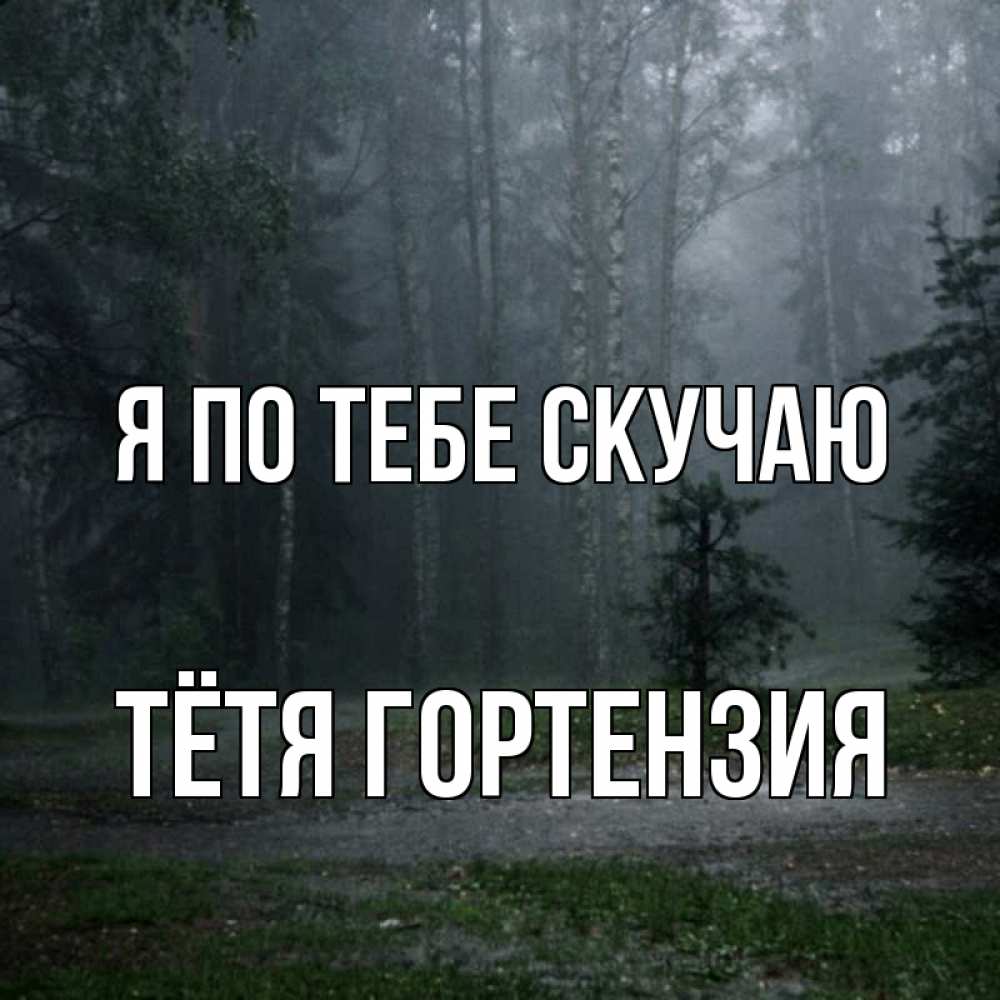Открытка на каждый день с именем, Тётя-Гортензия Я по тебе скучаю одна и плохо мне Прикольная открытка с пожеланием онлайн скачать бесплатно 