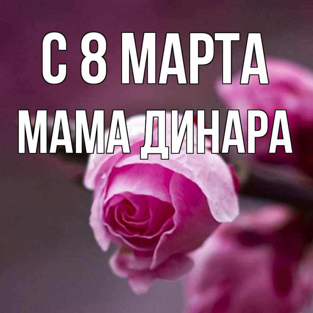 Открытка на каждый день с именем, Мама-Динара С 8 марта весна Прикольная открытка с пожеланием онлайн скачать бесплатно 