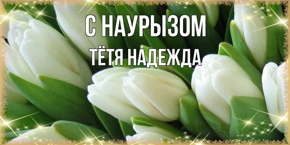 Открытка на каждый день с именем, Тётя-Надежда С наурызом поздравляем с праздник весны наурыз Прикольная открытка с пожеланием онлайн скачать бесплатно 