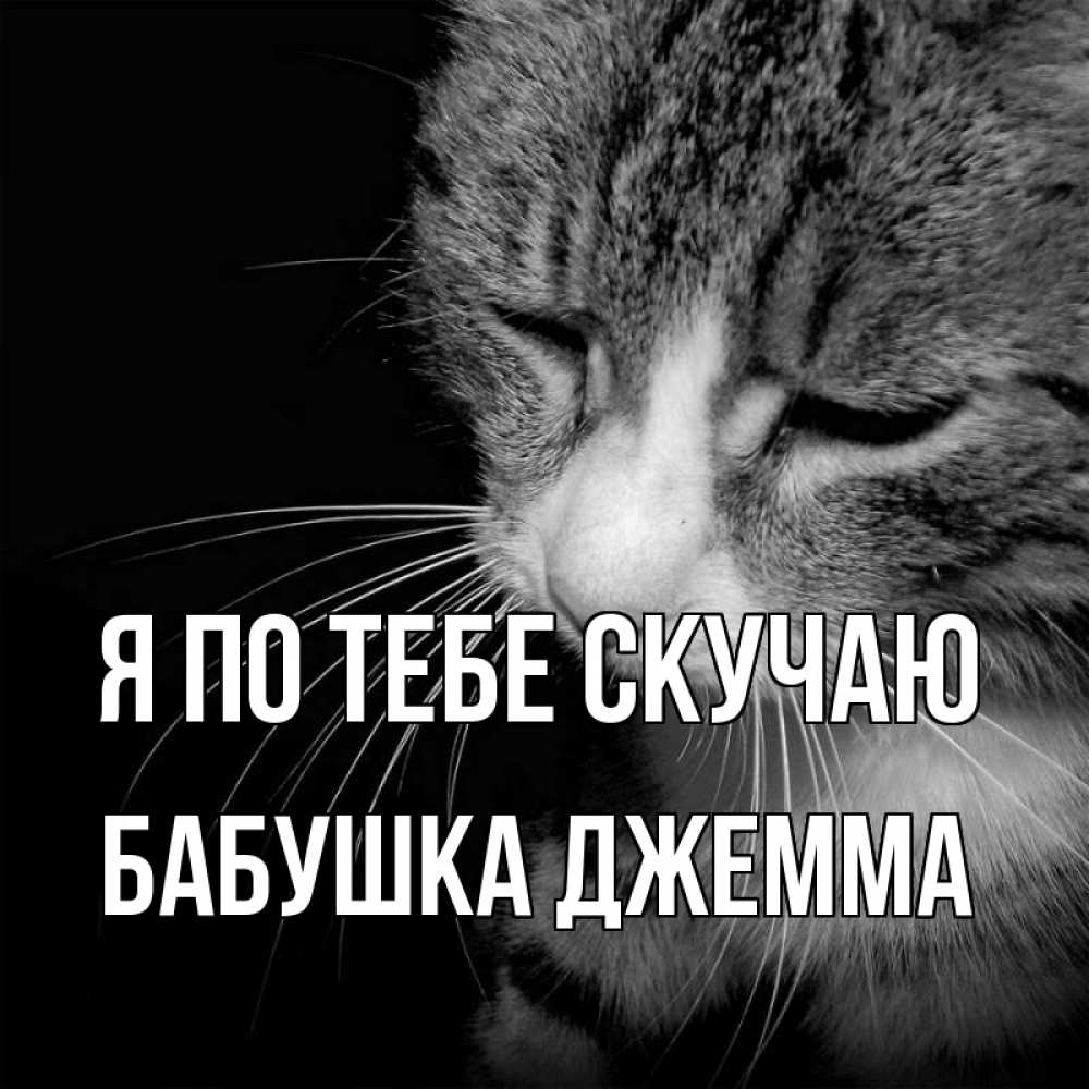 Открытка на каждый день с именем, Бабушка-Джемма Я по тебе скучаю мне скучно Прикольная открытка с пожеланием онлайн скачать бесплатно 