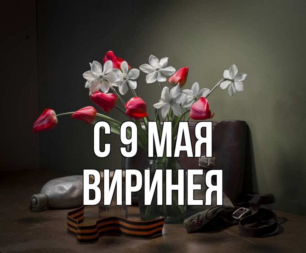 Открытка на каждый день с именем, Виринея С 9 мая 9 мая Прикольная открытка с пожеланием онлайн скачать бесплатно 