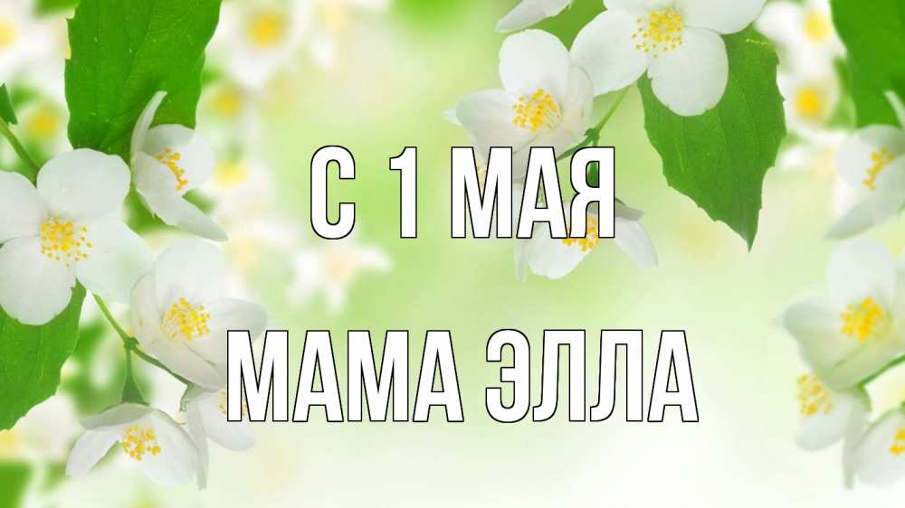 Открытка на каждый день с именем, Мама-Элла С 1 мая С 1 мая Прикольная открытка с пожеланием онлайн скачать бесплатно 
