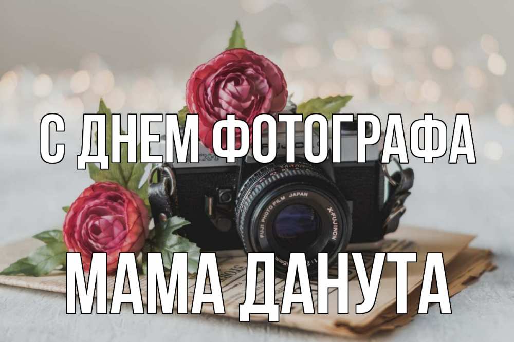 Открытка на каждый день с именем, Мама-Данута С днем фотографа с днем фотографа Прикольная открытка с пожеланием онлайн скачать бесплатно 