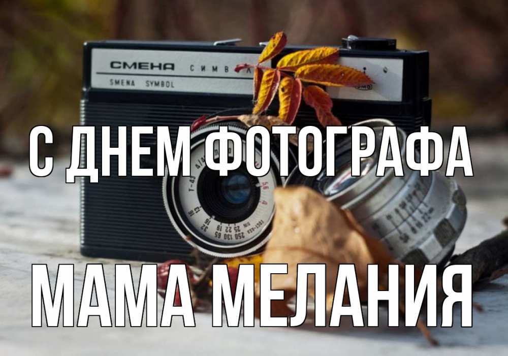 Открытка на каждый день с именем, Мама-Мелания С днем фотографа с днем фотографа Прикольная открытка с пожеланием онлайн скачать бесплатно 