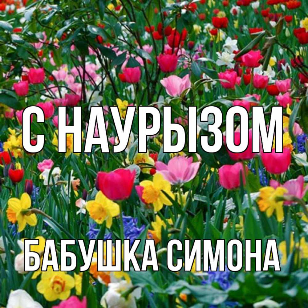 Открытка на каждый день с именем, Бабушка-Симона С наурызом с наурызом праздником весны поздравления для женщины Прикольная открытка с пожеланием онлайн скачать бесплатно 