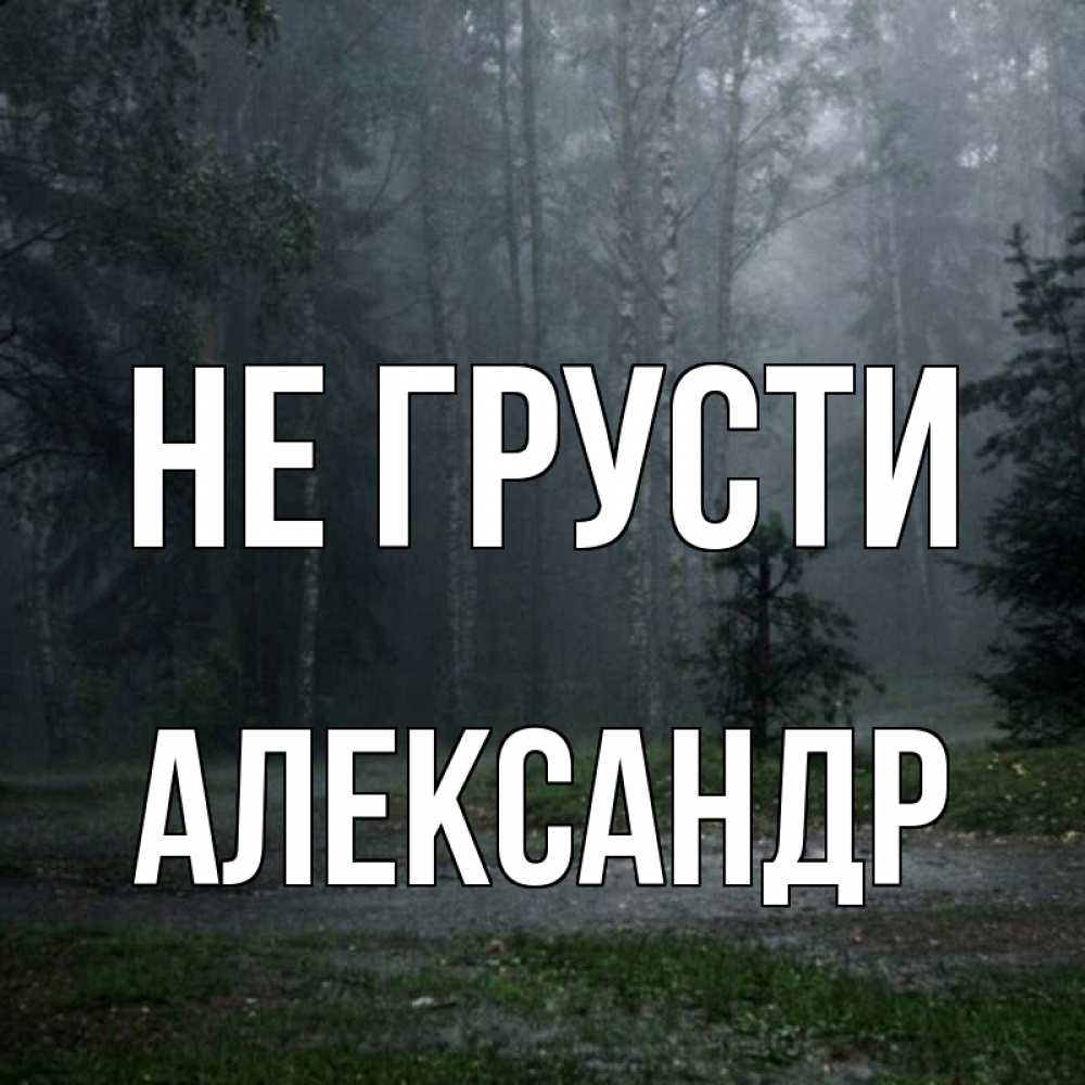 Открытка на каждый день с именем, Александр Не грусти осень Прикольная открытка с пожеланием онлайн скачать бесплатно 