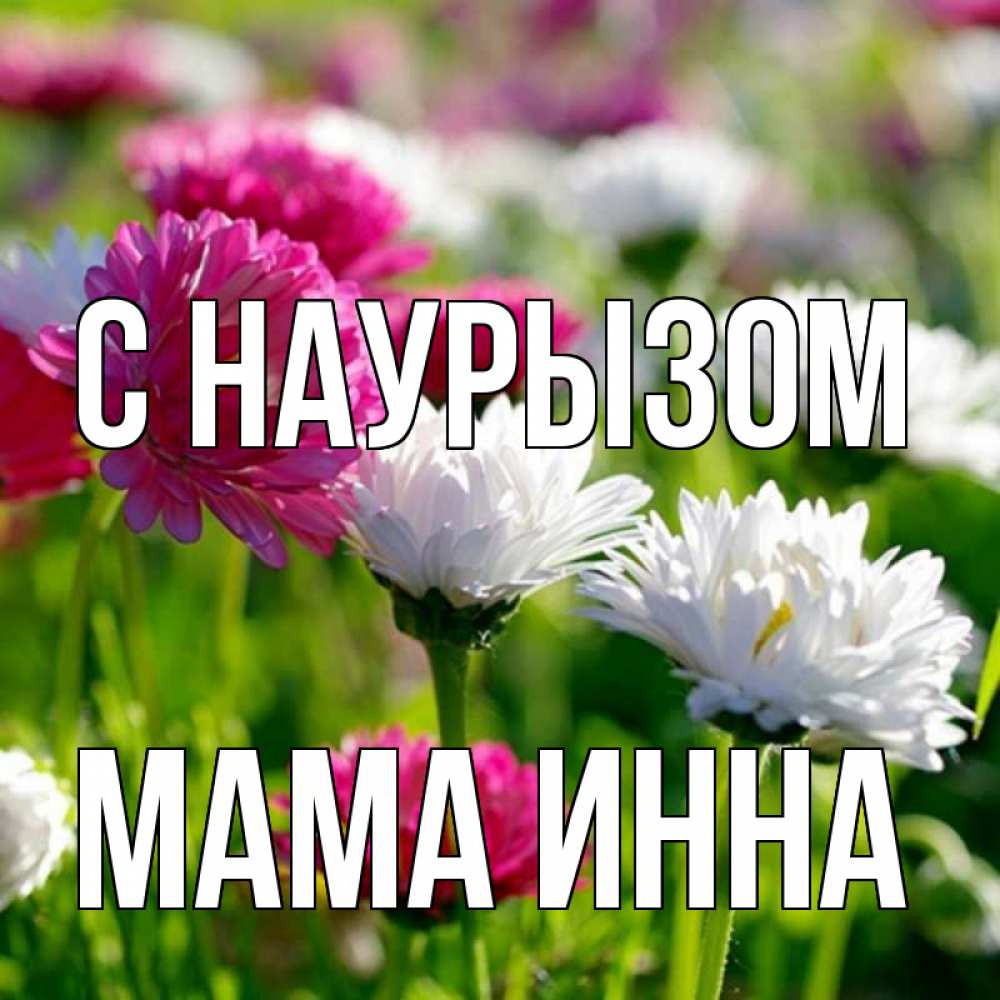 Открытка на каждый день с именем, Мама-Инна С наурызом праздник весны наурыз красота Прикольная открытка с пожеланием онлайн скачать бесплатно 