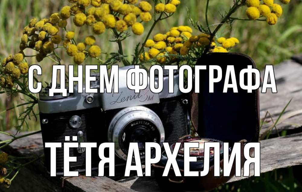 Открытка на каждый день с именем, Тётя-Архелия С днем фотографа с днем фотографа Прикольная открытка с пожеланием онлайн скачать бесплатно 
