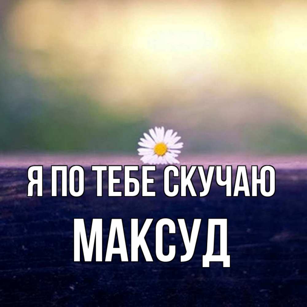 Открытка на каждый день с именем, Максуд Я по тебе скучаю приходи в гости Прикольная открытка с пожеланием онлайн скачать бесплатно 